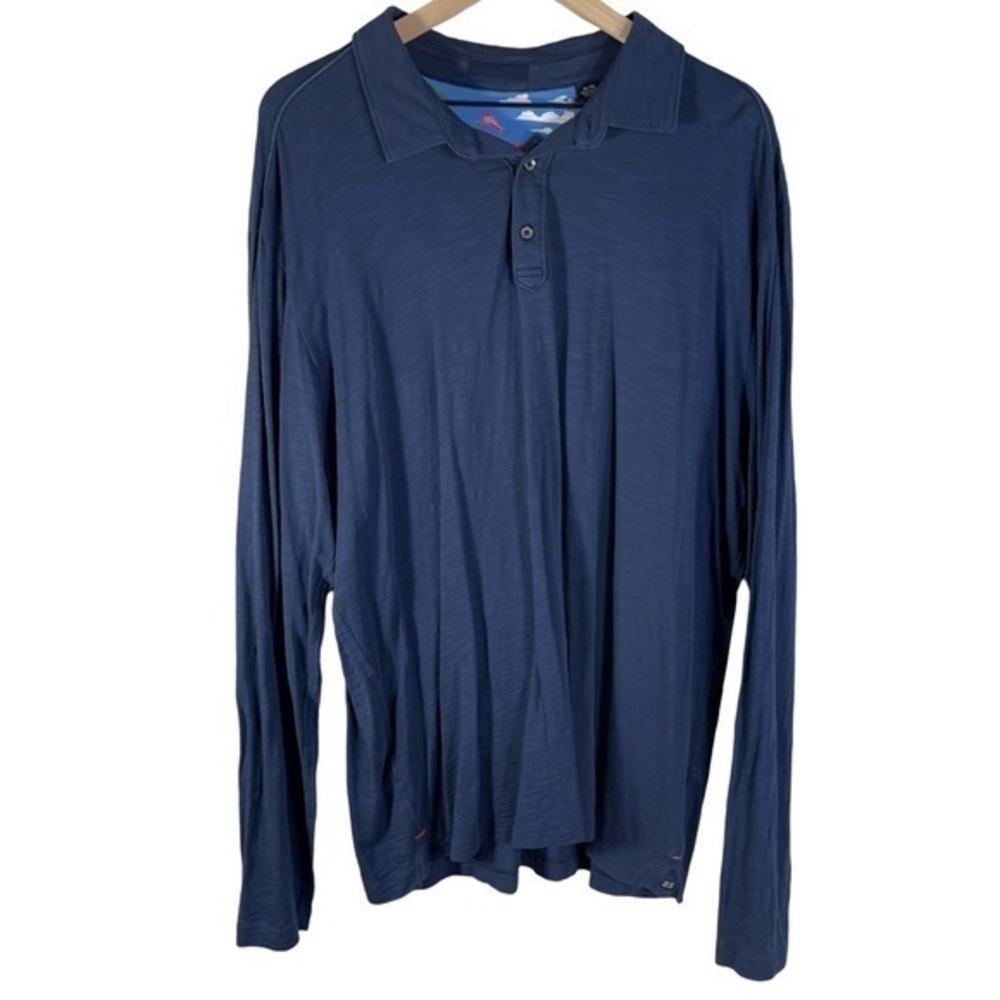 Tommy Bahama Men’s Long Sleeve Shirt Top Size XL Color Navy Blue
